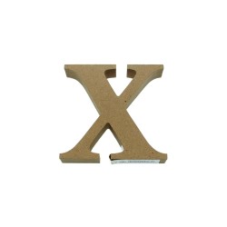MDF 3D Letter Capital X